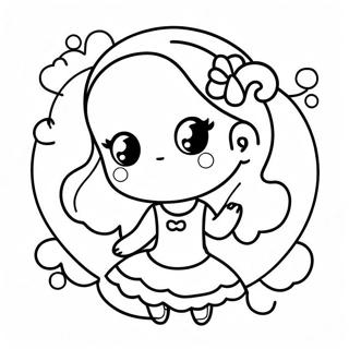 Chica Kawaii Páginas Para Colorear