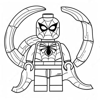 Lego Spiderman Páginas Para Colorear