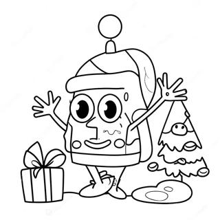 Spongebob Navidad Páginas Para Colorear