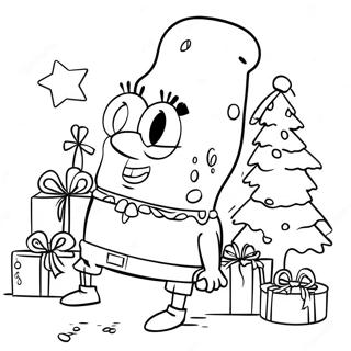 Pagina Para Colorear De Spongebob Navidad 73932-17346