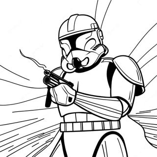 Pagina Para Colorear De Clone Trooper Valiente En Accion 73959-17375