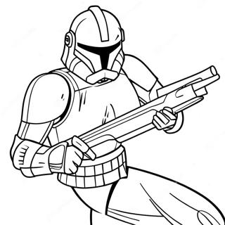 Pagina Para Colorear De Clone Trooper Valiente En Accion 73959-17376
