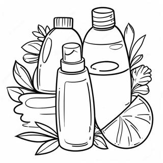 Pagina Para Colorear De Productos Naturales Para El Cuidado De La Piel 74086-17470