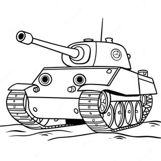 Pagina Para Colorear De Tanque De La Segunda Guerra Mundial 74190 17553