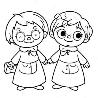 Pagina Para Colorear De Las Abuelas De Bluey Lindas 74267-17614