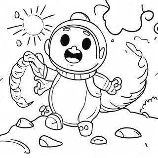 Pagina Para Colorear De La Epica Aventura Indescriptible 74472 17781