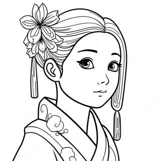 Nezuko Páginas Para Colorear