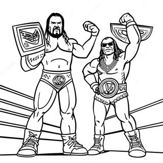 Pagina Para Colorear De Combate Por El Campeonato De Wwe 74855-18075