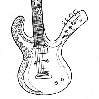 Guitarra Páginas Para Colorear