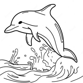 Delfin Jugueton Saltando Pagina Para Colorear 75114-18277