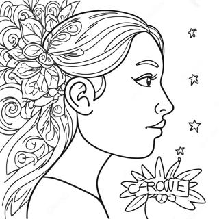 Pagina Para Colorear De Mentalidad De Crecimiento Empoderadora 75320-18443