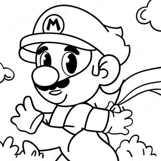 Pagina Para Colorear De Aventura Colorida De Mario Wonder 75342-18449