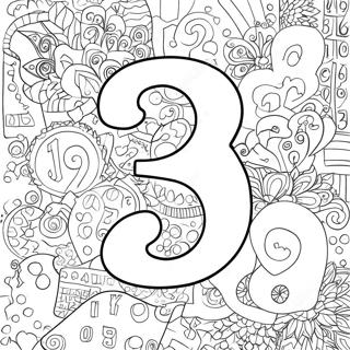 Pagina Para Colorear De Numeros Coloridos 75498-18572