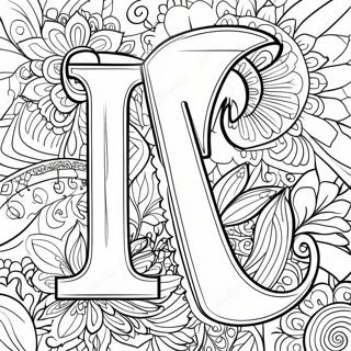 Letra L Páginas para colorear