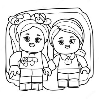 Pagina Para Colorear De La Colorida Aventura De Lego Friends 75858-18849