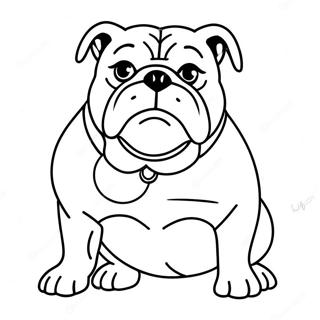 Bulldog Páginas Para Colorear