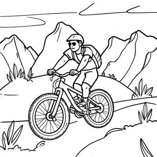 Pagina Para Colorear De Aventura En Bicicleta De Montana 76116-19049