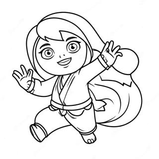 Pagina Para Colorear De Mei Lee En Accion De Turning Red 76168-19094