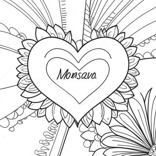 Pagina Para Colorear De Corazon Agradecido 76244-19150