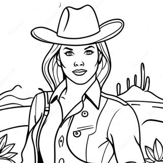 Vaquera Páginas para colorear