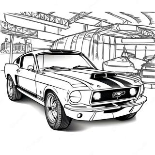 Mustang Gt Mustang Páginas Para Colorear