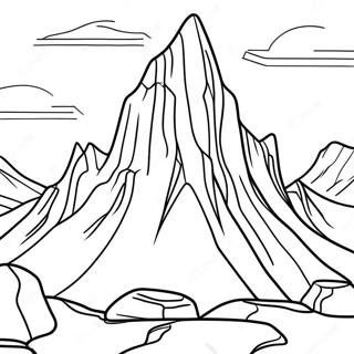 Pagina Para Colorear De Roca De Montana Irregular 76501-19357