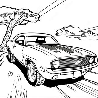 Coche Deportivo Páginas para colorear