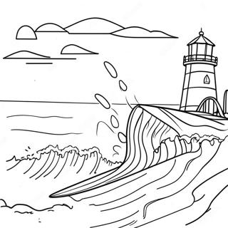 Pagina Para Colorear De La Aventura De Surf En Outer Banks 76552 19402