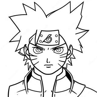 Sasuke Naruto Páginas Para Colorear