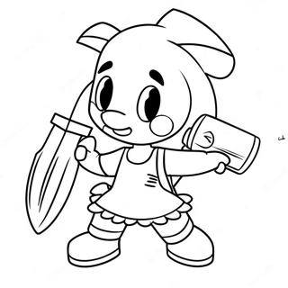 Pagina Para Colorear De Amy Rose Con Su Martillo Piko Piko 76859 19644