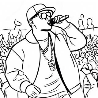 Pagina Para Colorear De Artista De Hip Hop En Concierto 77318-19970