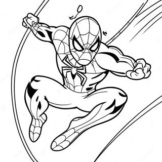 Pagina Para Colorear De Spiderman 2099 Dinamico En Movimiento 77396-20030