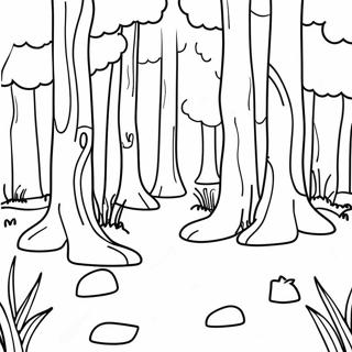 Pagina Para Colorear De Un Bosque 77576-20165