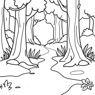 Pagina Para Colorear De Un Bosque 77576-20166