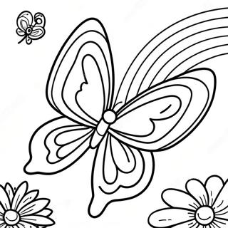 Pagina Para Colorear De Mariposa Arcoiris 77834-20367