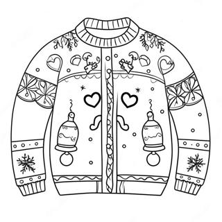 Pagina Para Colorear De Sueter Navideno Feo Y Lindos 77890 20422