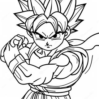 Pagina Para Colorear De Goku Black En Pose De Batalla 77913-20429