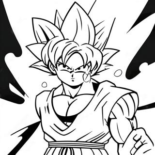 Pagina Para Colorear De Goku Black Con Aura Rosa 77916-20444
