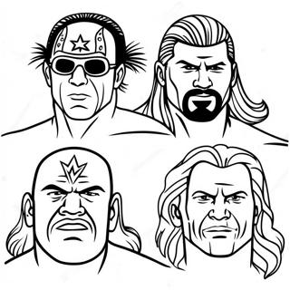 Pagina Para Colorear De Wwe Superstars En Accion 78016-20509