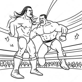 Pagina Para Colorear De Wwe Superstars En Accion 78016-20510