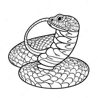 Serpiente Realista Páginas Para Colorear