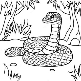 Pagina Para Colorear De Serpiente De Jungla Colorida 78352-20771