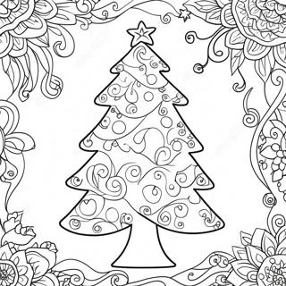 Pagina Para Colorear De Arbol De Navidad Caprichoso 78403-20809