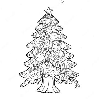 Pagina Para Colorear De Arbol De Navidad Caprichoso 78403-20810