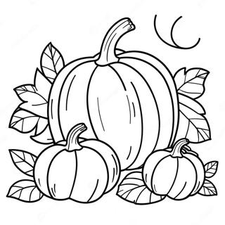 Pagina Para Colorear De La Abundante Cosecha De Calabazas 78429 20833