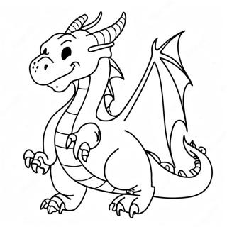 Pagina Para Colorear De Dragon Que Echa Fuego 78558-20929