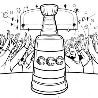 Pagina Para Colorear De La Celebracion De La Copa Stanley 78612 20984