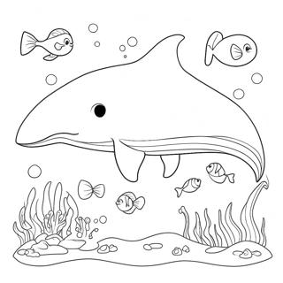 Pagina Para Colorear De La Gran Ballena Amigable 78638-21004