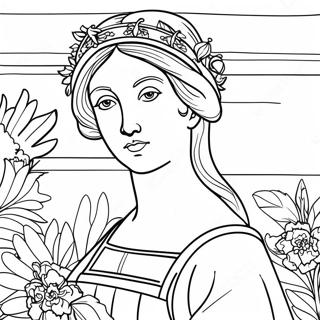 Pagina Para Colorear De Arte Del Renacimiento 78872-21184