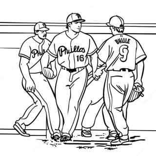 Pagina Para Colorear De Jugadores De Los Phillies En Accion 79126 21373
